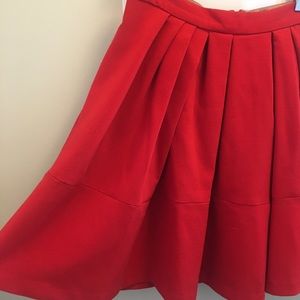 A-Line Red Skirt